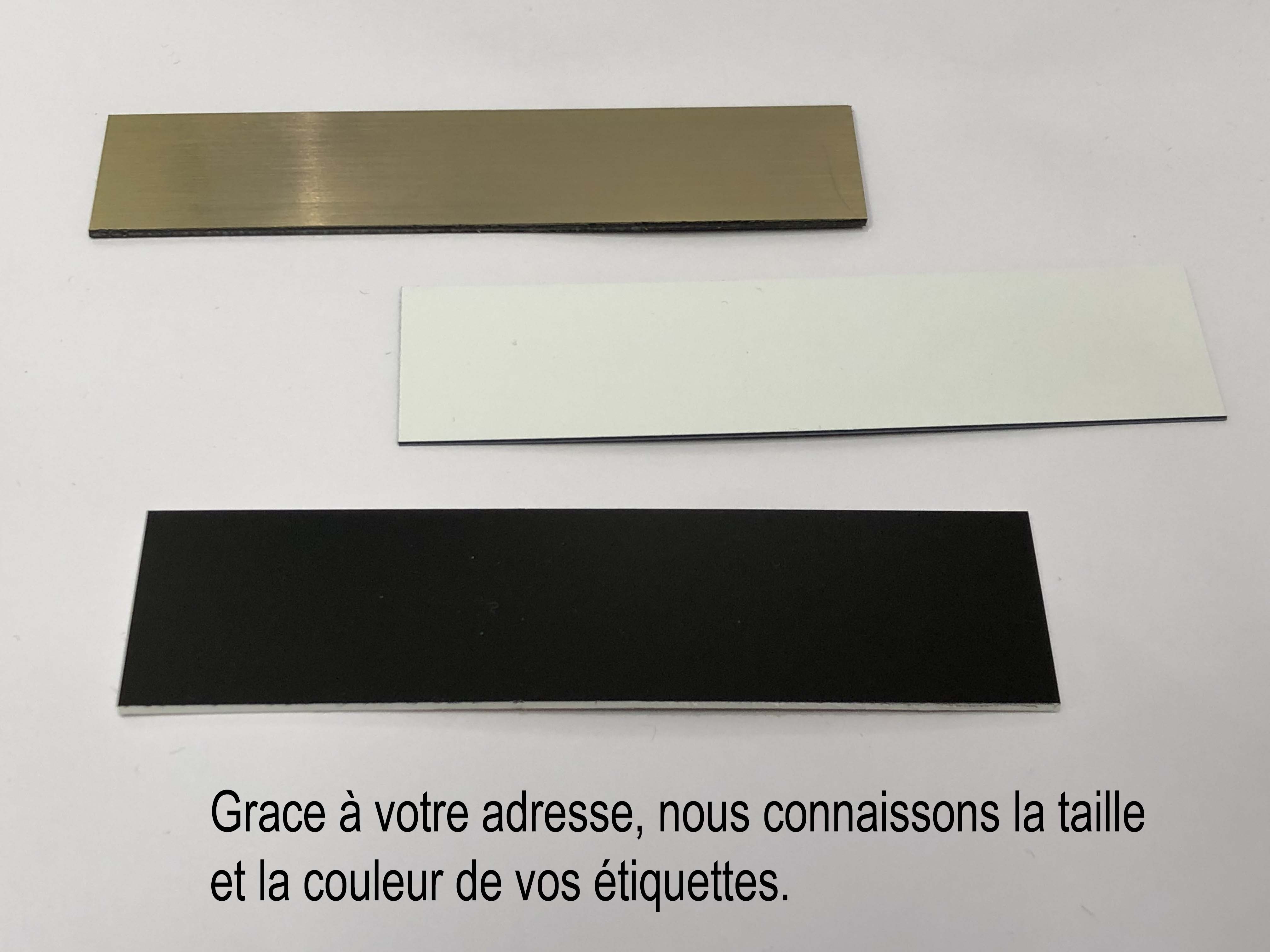 Porte étiquette PVC pour boite aux lettres marque Sirandré - SerTra